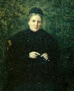 johan krouthen portratt av konstnarens mor oil on canvas